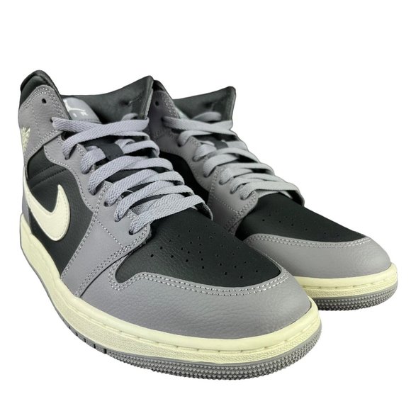 Air Jordan 1 Mid Cement Grey Sail Shoes BQ6472-022 Women's Sizes 11 - 12 - Picture 4 of 9